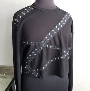 Edgy crop shirt from Dolls Kill